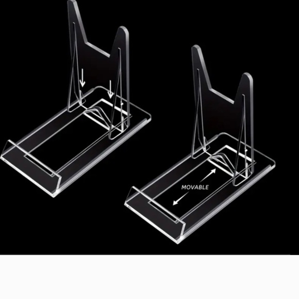 TWO Transparent Acrylic Device Stand